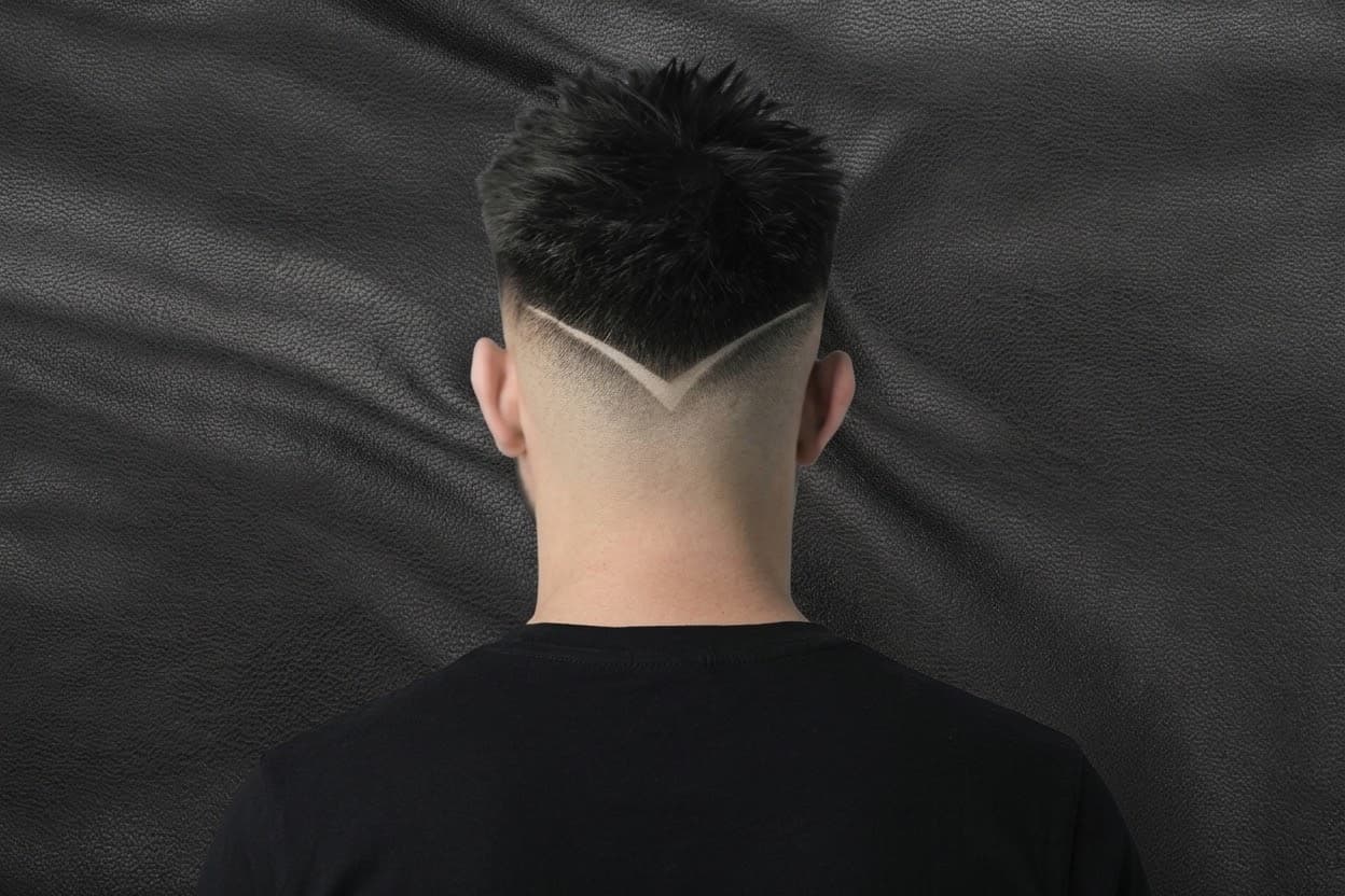 Corte Degradê com V feito na Barbearia Silverado, Jardim América, Goiânia