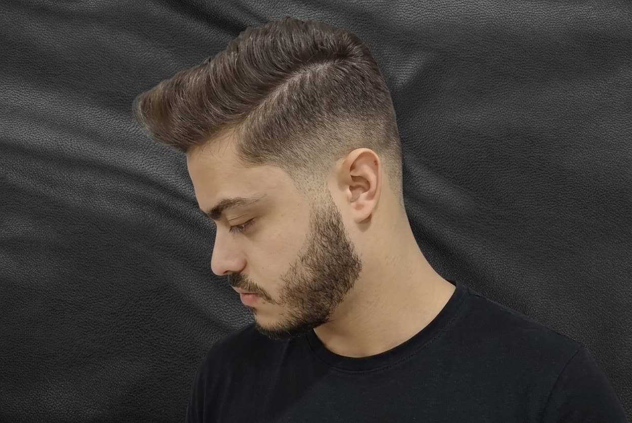 Corte Degradê feito na Barbearia Silverado, Jardim América, Goiânia