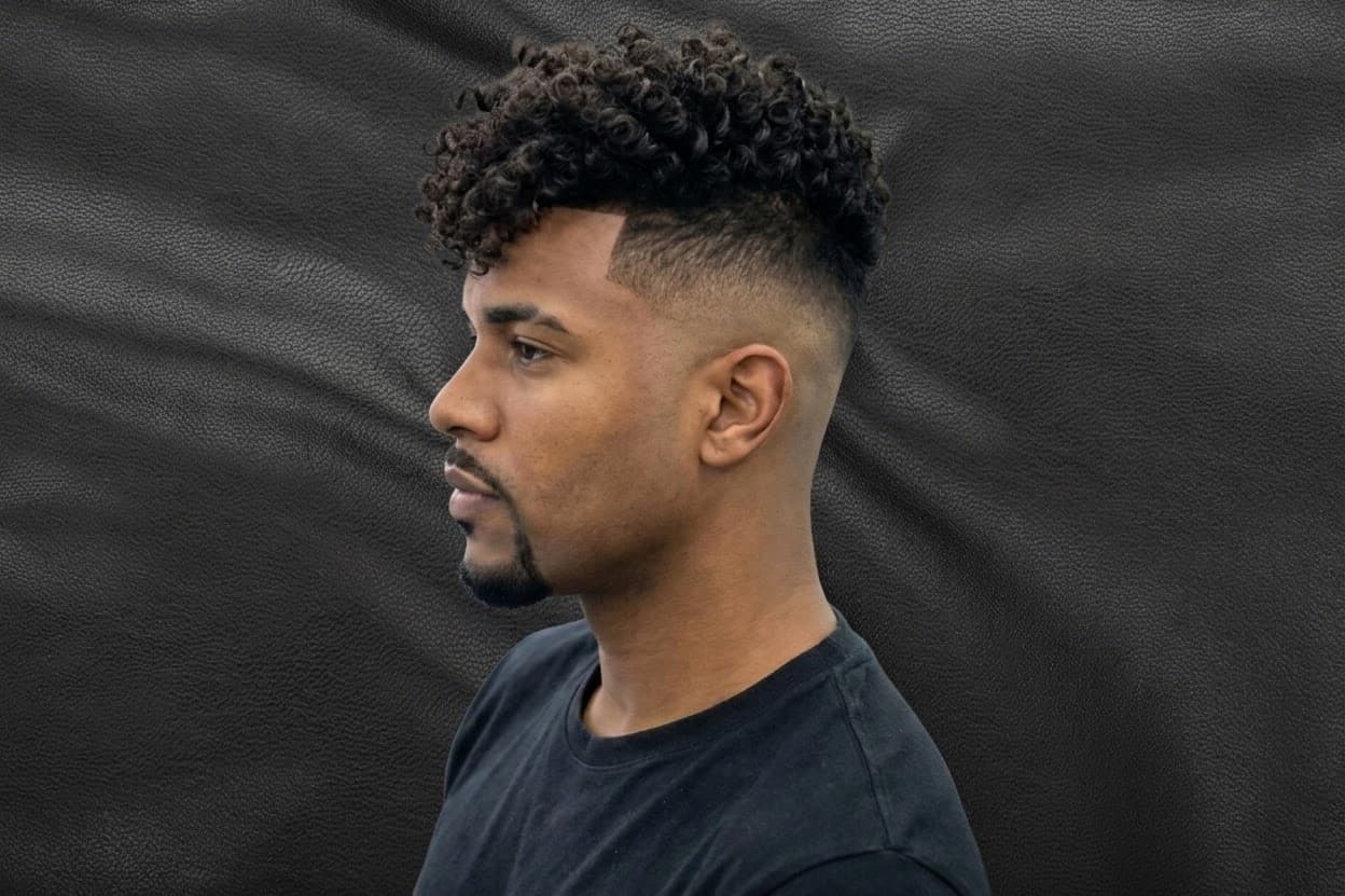 Corte Skin Fade feito na Barbearia Silverado, Jardim América, Goiânia